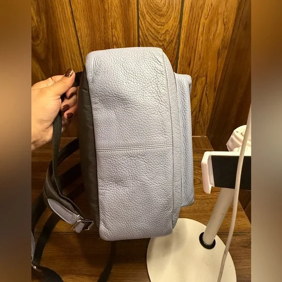 Coach Blue Leather Backpack - Picture 6 of 10